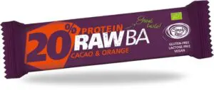 BARRITA PROTEICA CON CACAO Y NARANJA