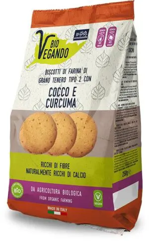 BIO VEGANDO  COCO Y CURCUMA 8/250GR 