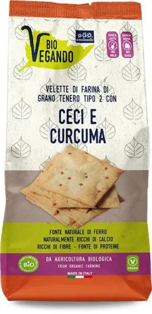 BIO VEGANDO VELETTE GARBANZO Y CURCUMA 8/185 GR