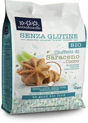 CIUFFETTI DE SARACENO AL COCO BIO SIN GLUTEN 8/250