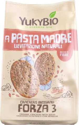 CRACKERS FORZA 3 MASA MADRE BIOLOGICO 250GR