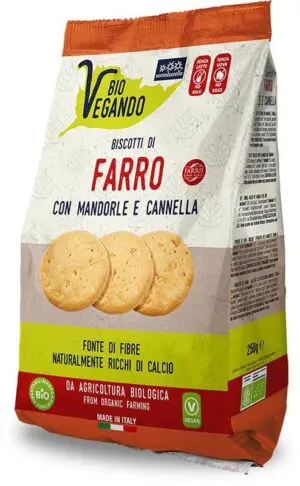 GALLETAS BIO VEGANDO ESPELTA CON ALMENDRAS Y CANEL