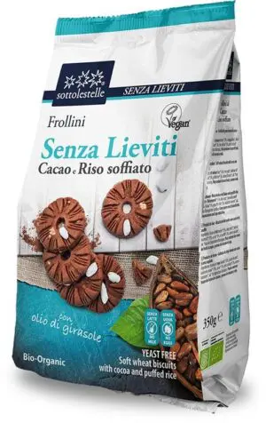 GALLETAS SIN LEV  CON CACAO Y ARROZ INFLADO 8/300G