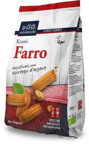 KRUMÌ DE ESPELTA CON AGAVE 300 GR  BIO 