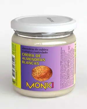 MONKI CREMA DE ALMENDRA BLANCA 330GR BIO