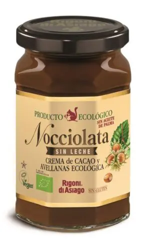 NOCCIOLATA 250 CREMA DE CACAO Y AVELLANA SIN LECHE