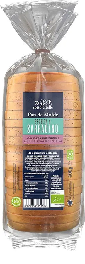 PAN BAULETTO CON GRANO SARACENO BIO  400 GR
