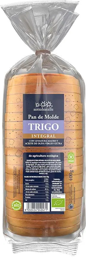 PAN BAULETTO DE TRIGO INTEGRAL BIO 400 GR 