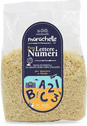 PASTA LETRAS Y NÚMEROS 500GR