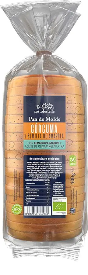 SUPERPAN CON CURCUMA Y SEMILLA DE AMAPOLA 400 GR 