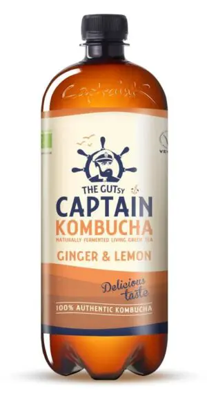 1000 ML BEBIDA KOMBUCHA SABOR GINGER LIMON 6U C  P