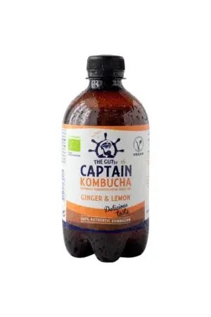 BEBIDA KOMBUCHA SABOR JENGIBRE 12/400ML 