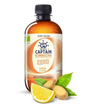 BEBIDA KOMBUCHA ZERO 400ML JENGIBRE Y LIMÓN