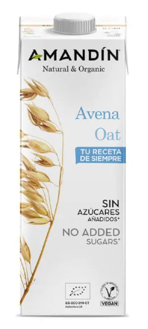 AMANDIN BEBIDA DE AVENA CON CALCIO 1 LT 