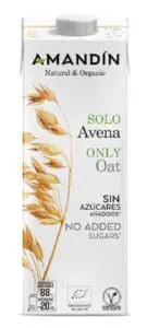 AMANDIN BEBIDA DE AVENA NATURE SIN ACEITE 1 LT