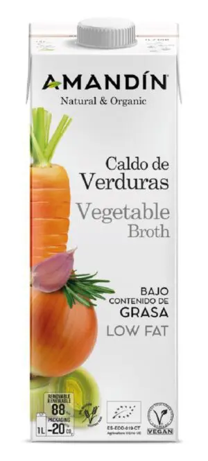 AMANDIN CALDO DE VERDURAS 1 LT 