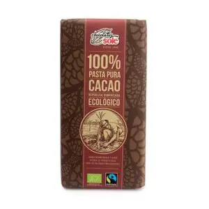 CHOCOLATE SOLE NEGRO 100  ECOLÓGICO 90GR 