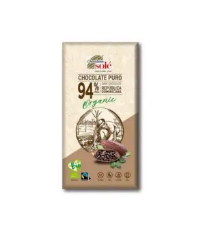 CHOCOLATE SOLE NEGRO 94  ECOLÓGICO 100GR 