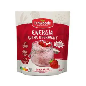 LINDWOODS ENERGIA OVERNIGHT AVENA SABOR FRESA 300 