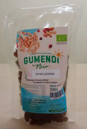 UVAS PASAS BIO 200GR 
